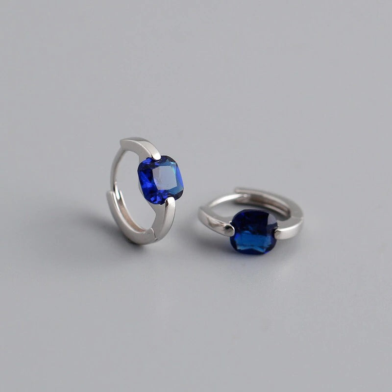 Aros Meg Blue Plata