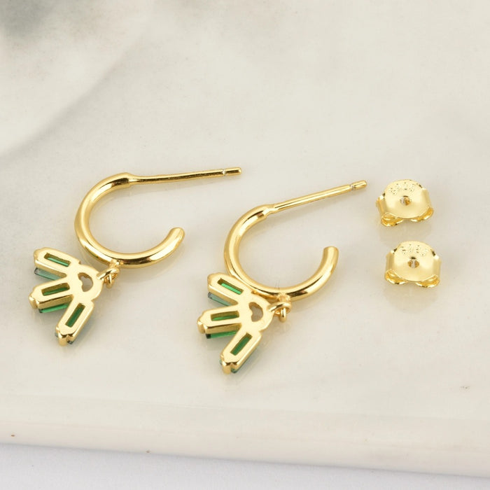 Green Tribe Earrings 