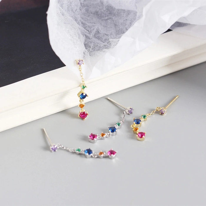 Silver Farben Earrings 