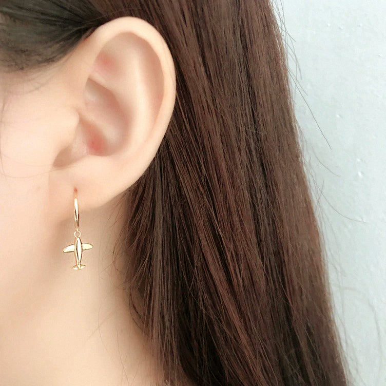 Gold Travel Earrings 