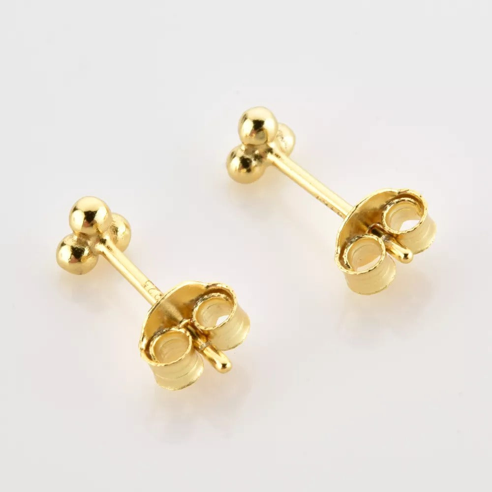 Gold Mini Balls Earring
