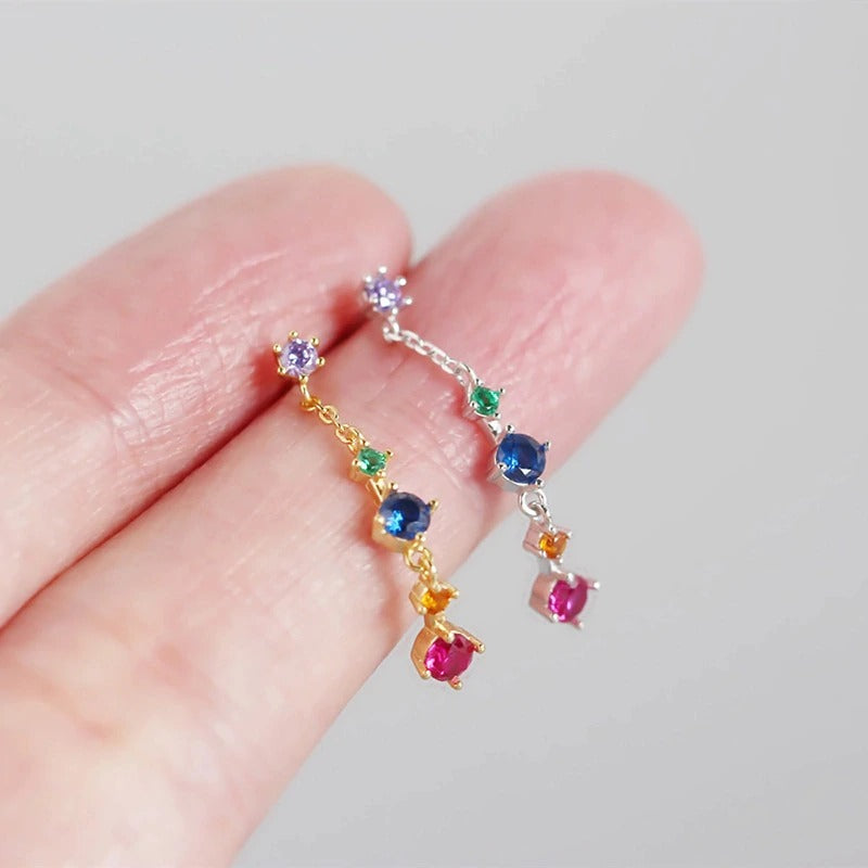 Silver Farben Earrings 