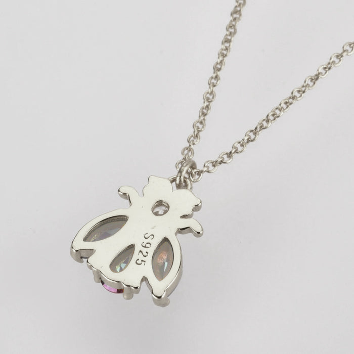 Silver Beetle Necklace 
