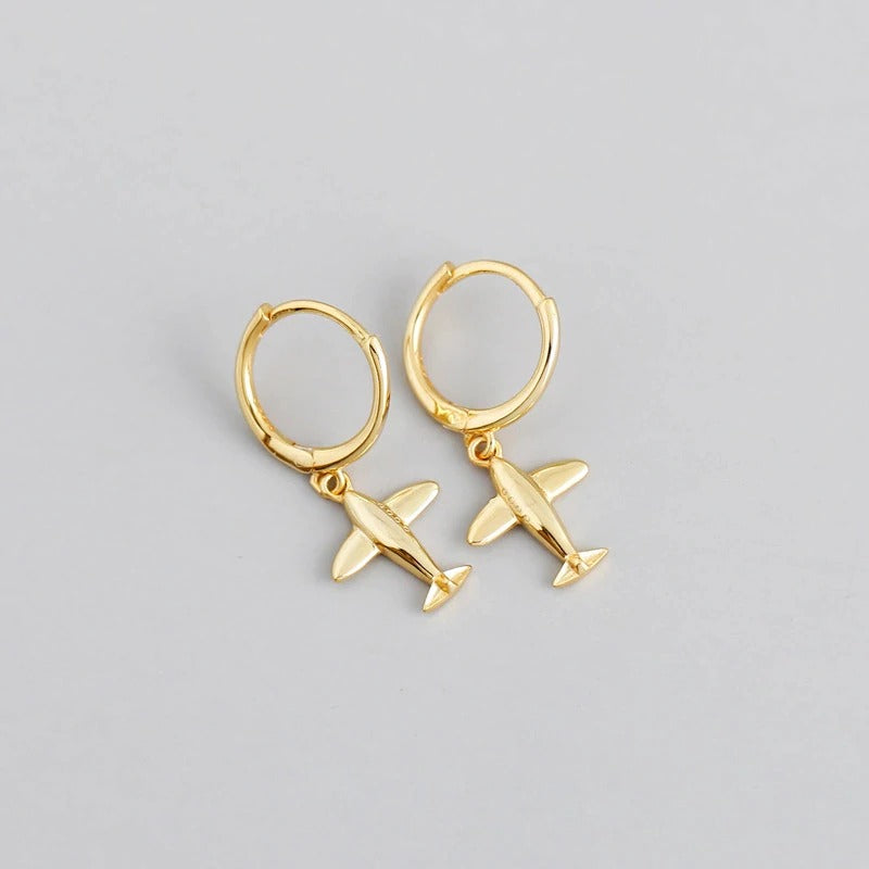 Gold Travel Earrings 