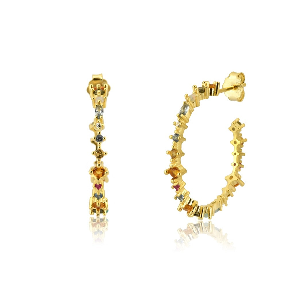 Big Minerva Gold Earrings 