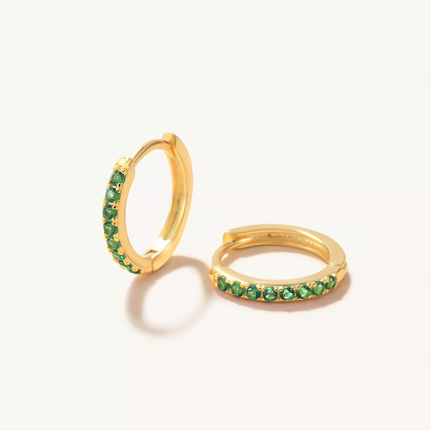 Green Gold Hoop - 9mm