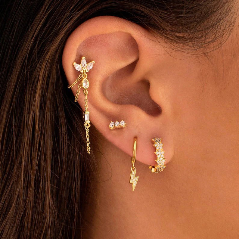 Gold Jasmine Earrings