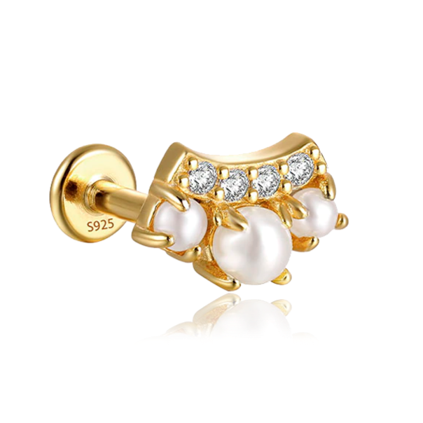 Clover Flower Gold Earring