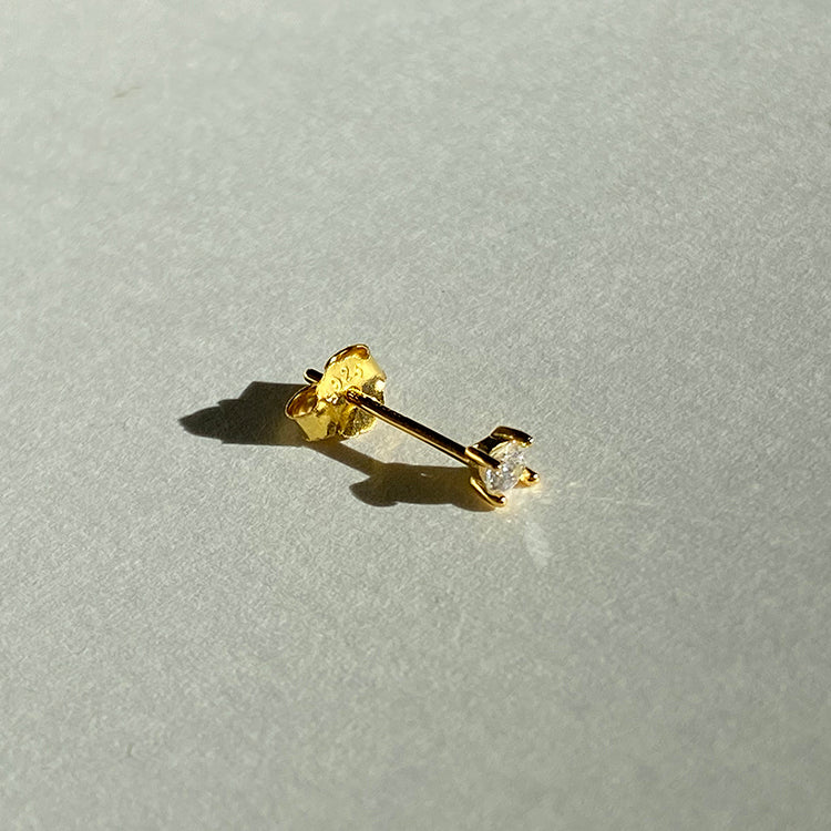 Gold Glitter Earring