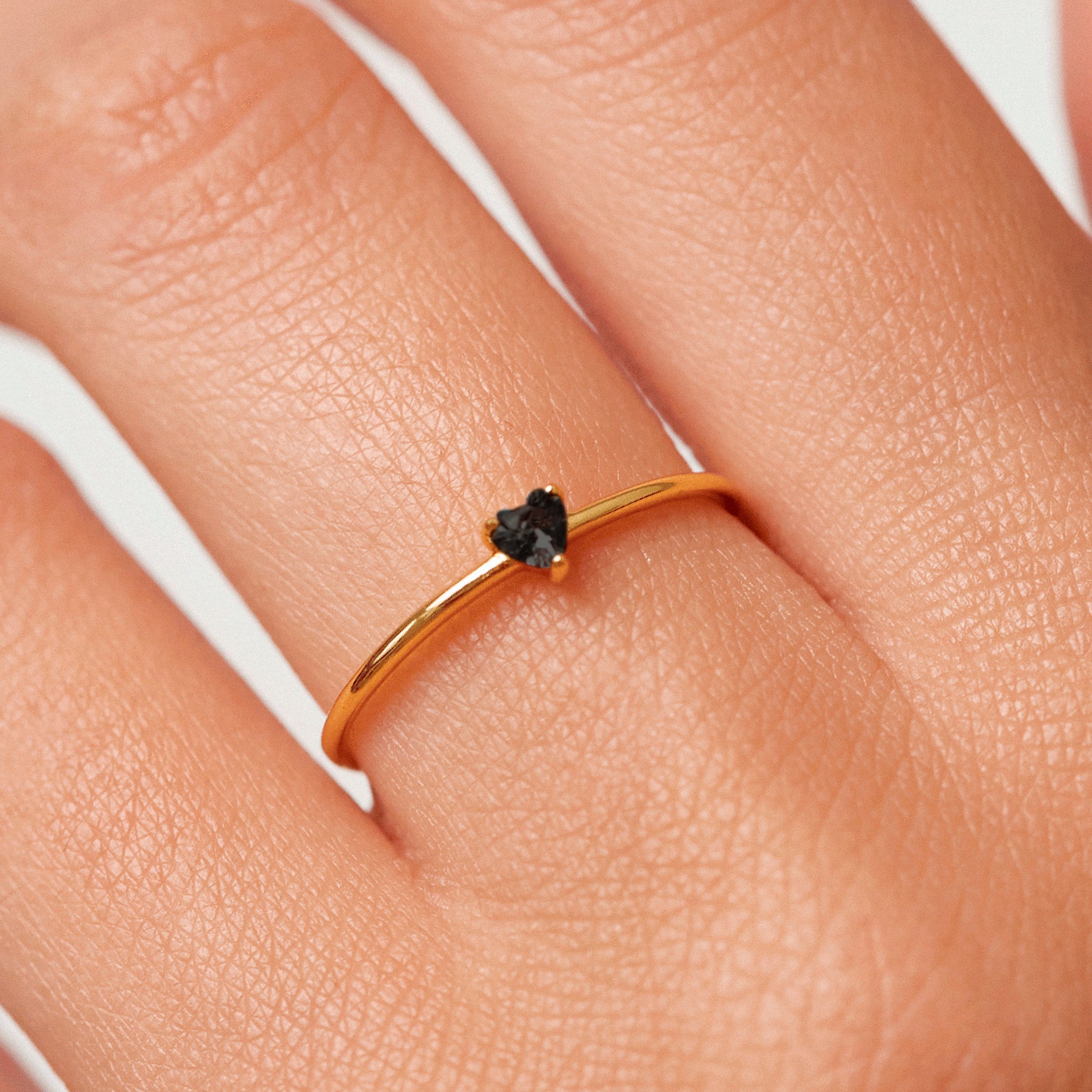 Anillo Heart Black