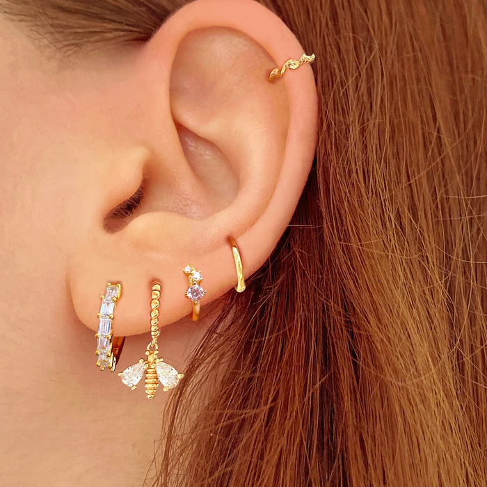 Mini Alia Gold Hoops 