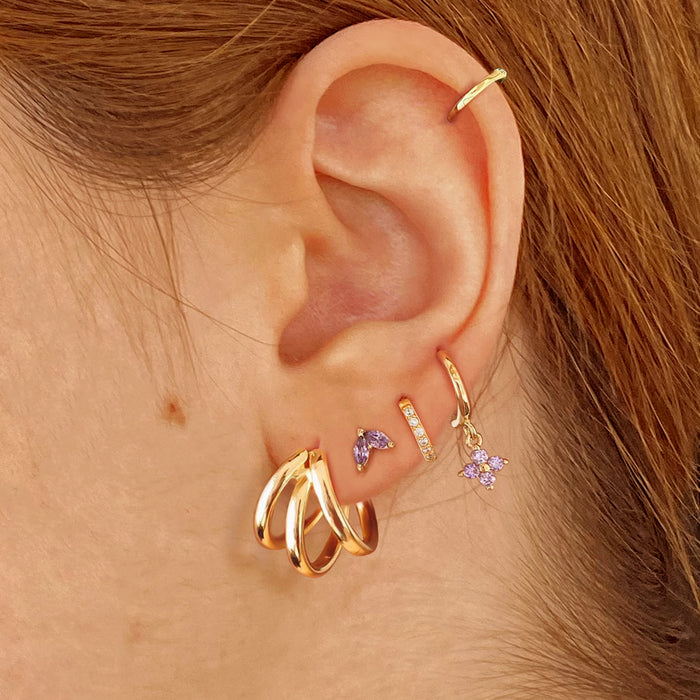 Aros Triple Oro