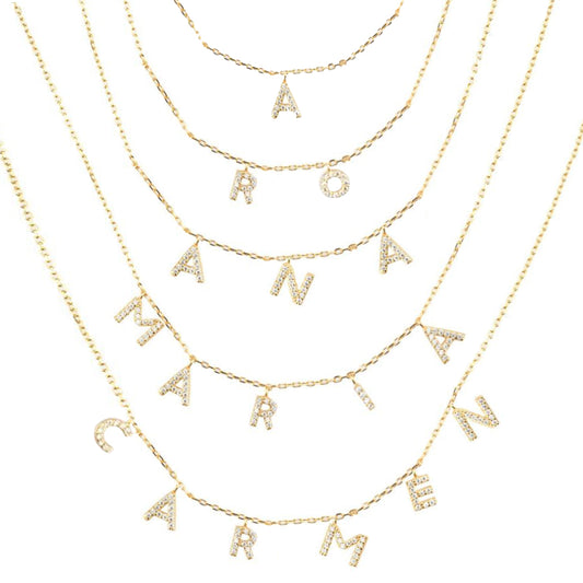 Gold Personalized Shiny Necklace 