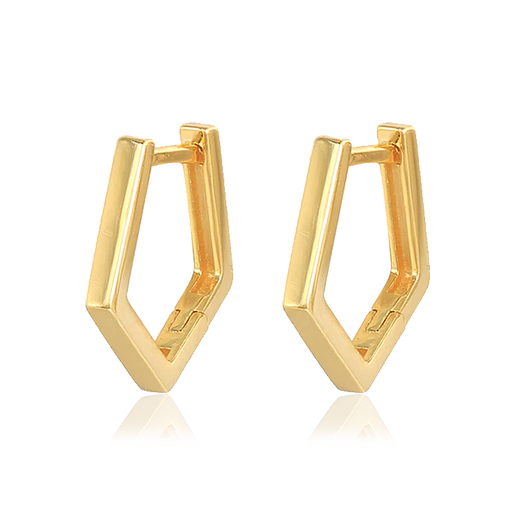 Aros Pentágono Oro