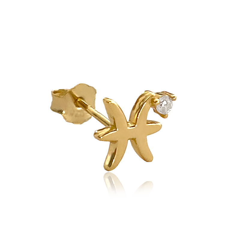 Pendiente Mini Zodiaco Oro