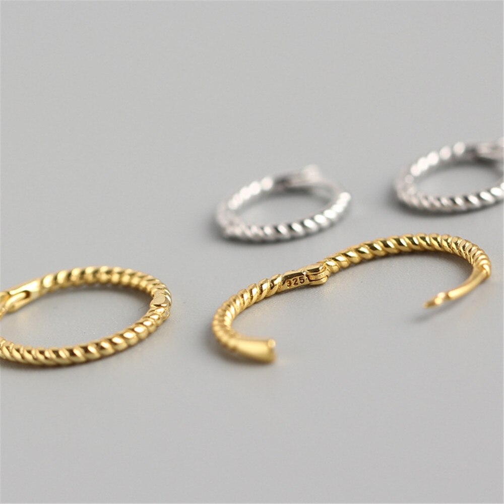 Curly Gold Hoops 