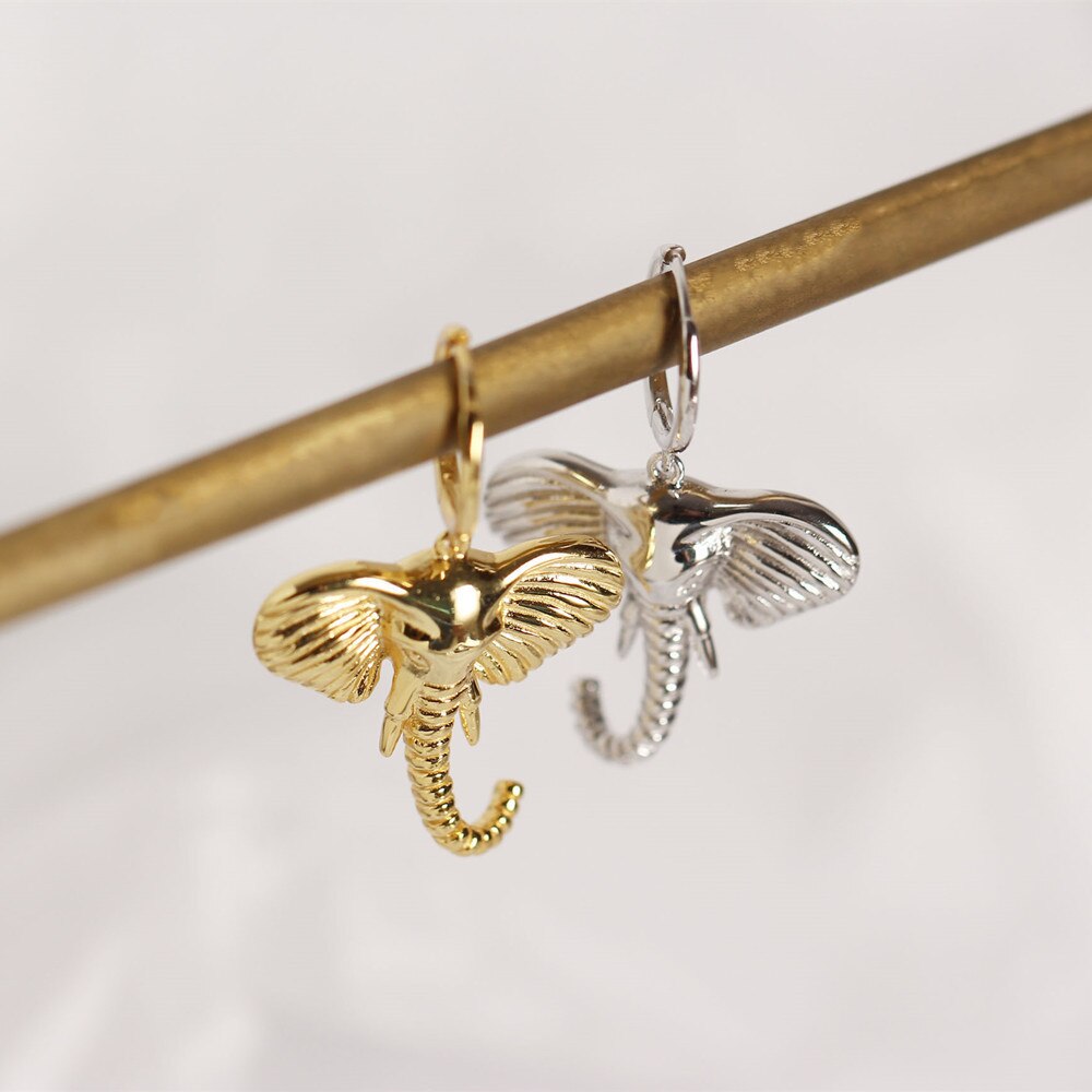 Elephant Gold Hoops 