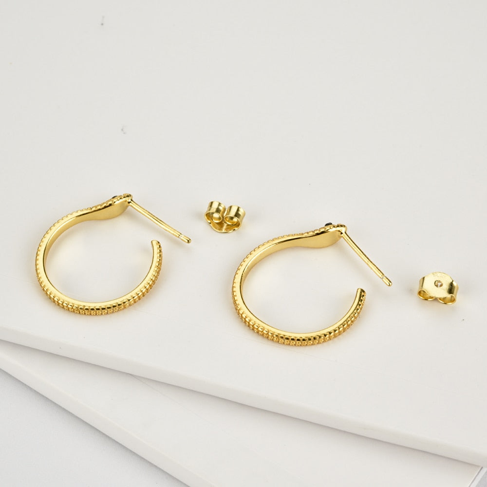 Gold Viper Earrings 