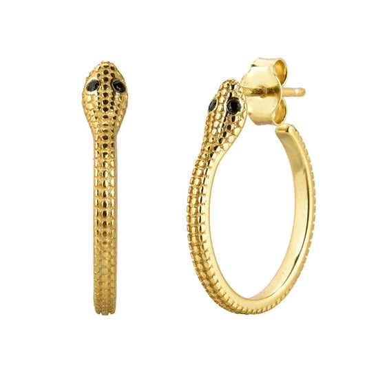 Gold Viper Earrings 