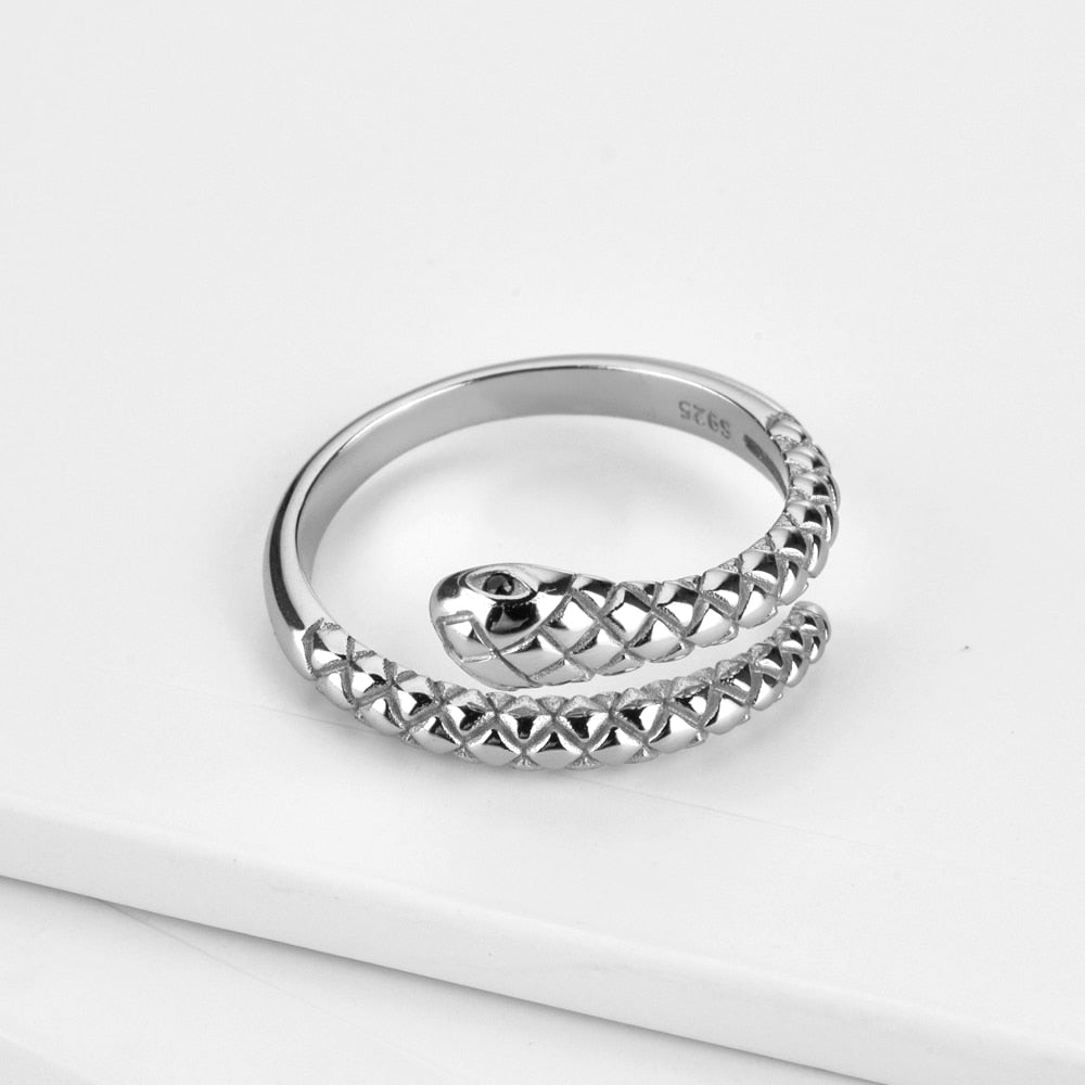 Silver Serpent Ring 