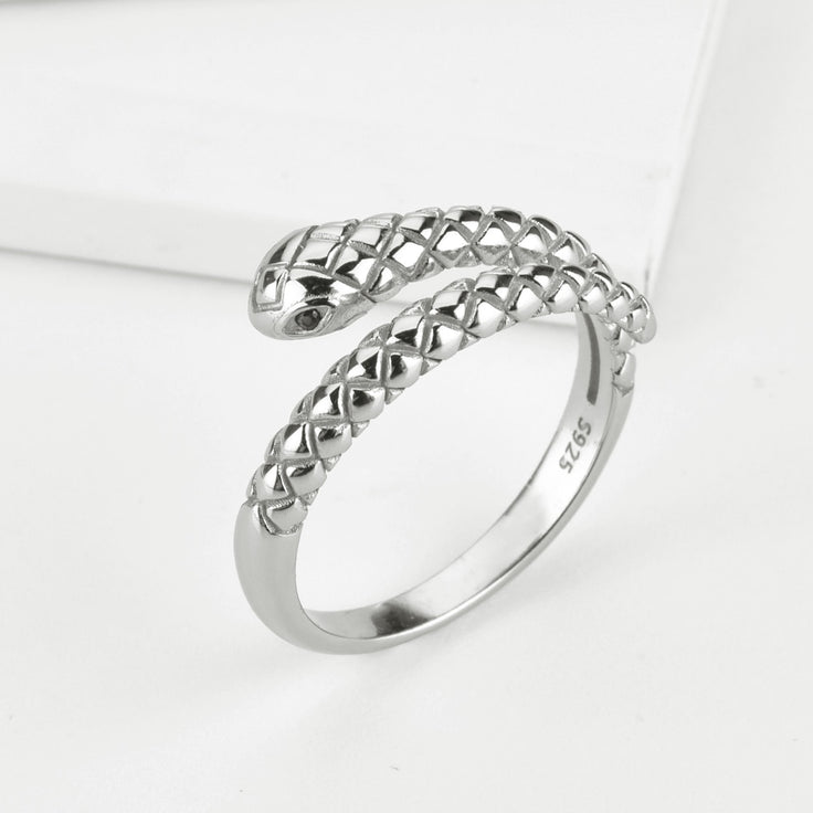 Silver Serpent Ring 
