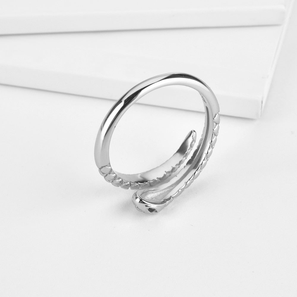 Silver Serpent Ring 