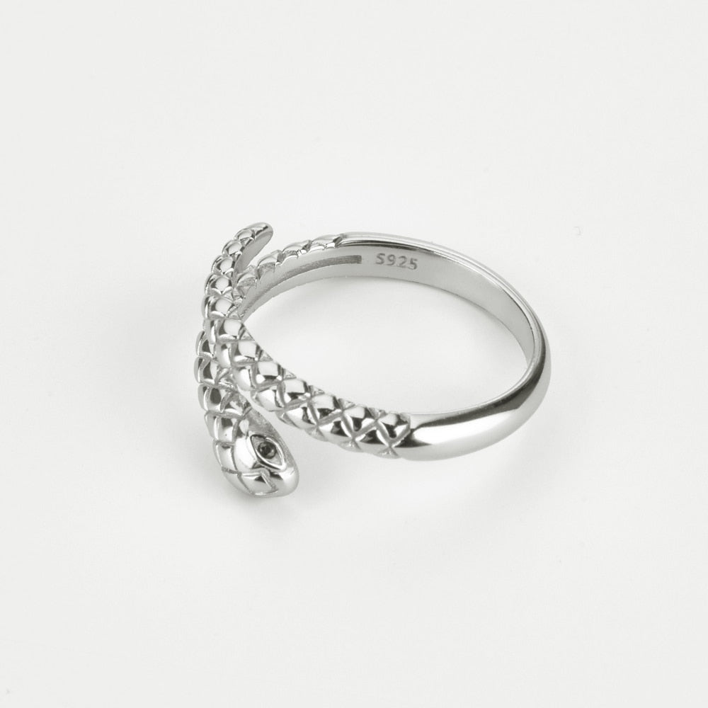 Silver Serpent Ring 