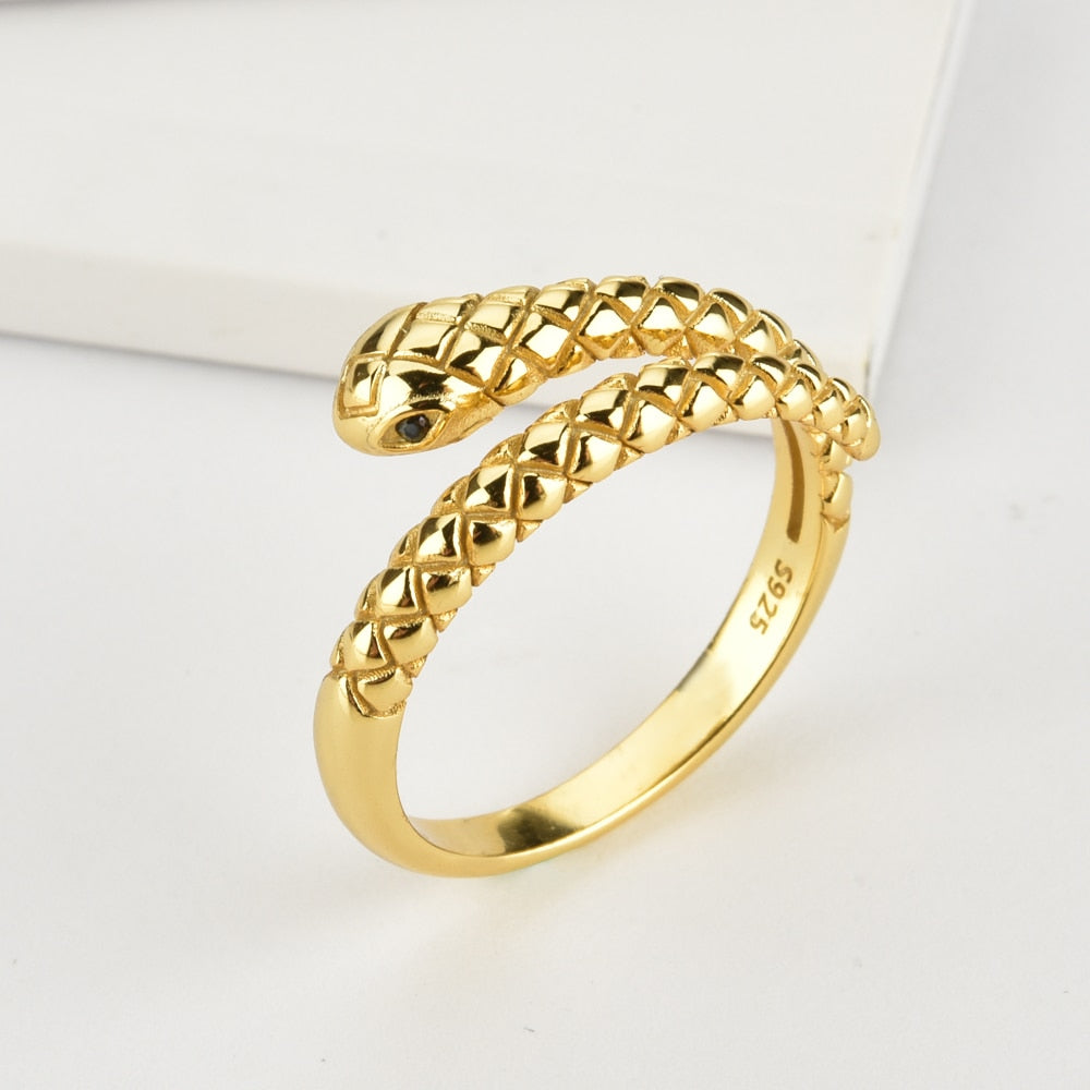 Gold Serpent Ring 