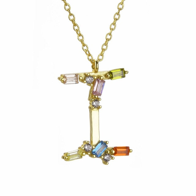 Initial Crystal Necklace 