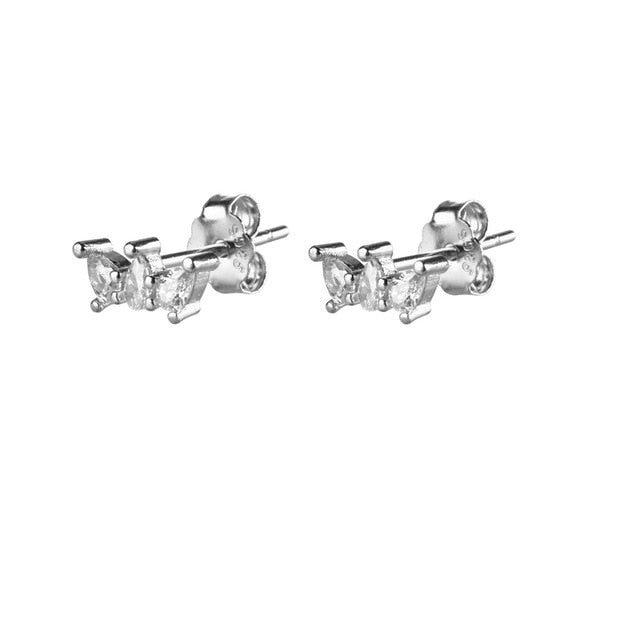 Pendientes Minis Queen Plata