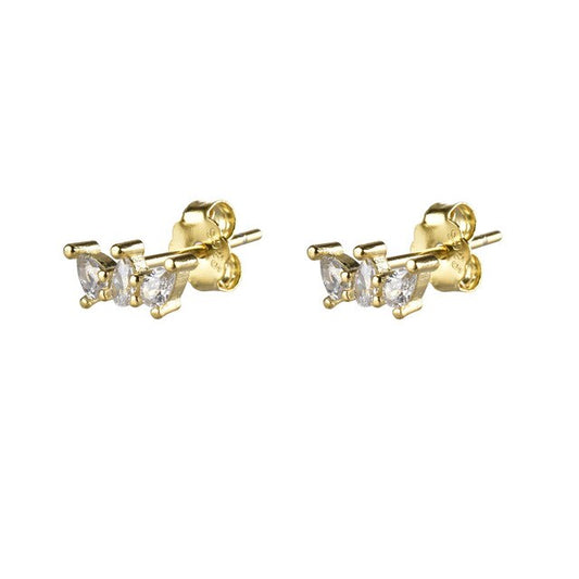 Gold Mini Queen Earrings 