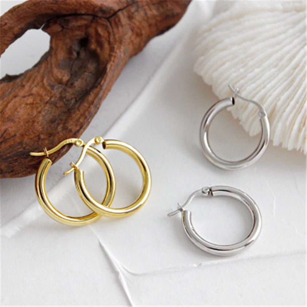 Silver Lua Hoops 22mm 