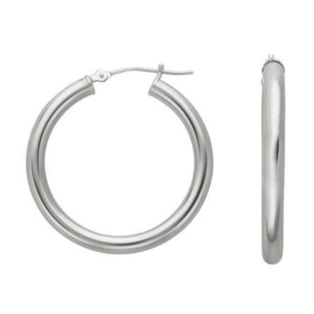 Silver Lua Hoops 22mm 