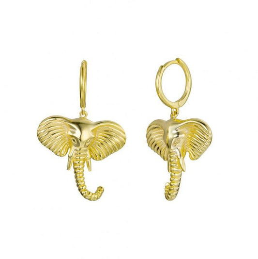 Elephant Gold Hoops 