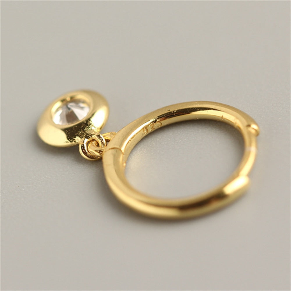 Minimal Drop Gold Hoops 