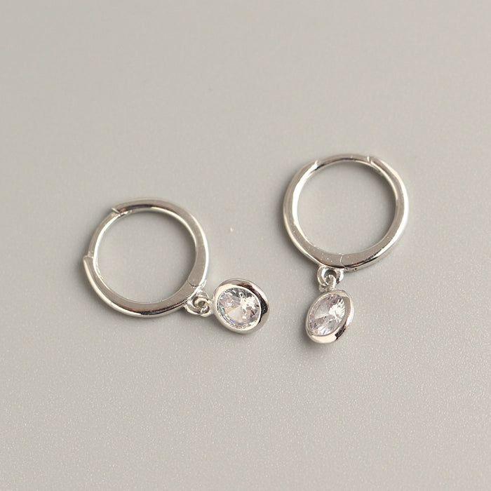 Orecchini Minimal Drop Argento