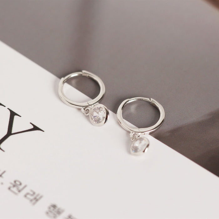 Orecchini Minimal Drop Argento