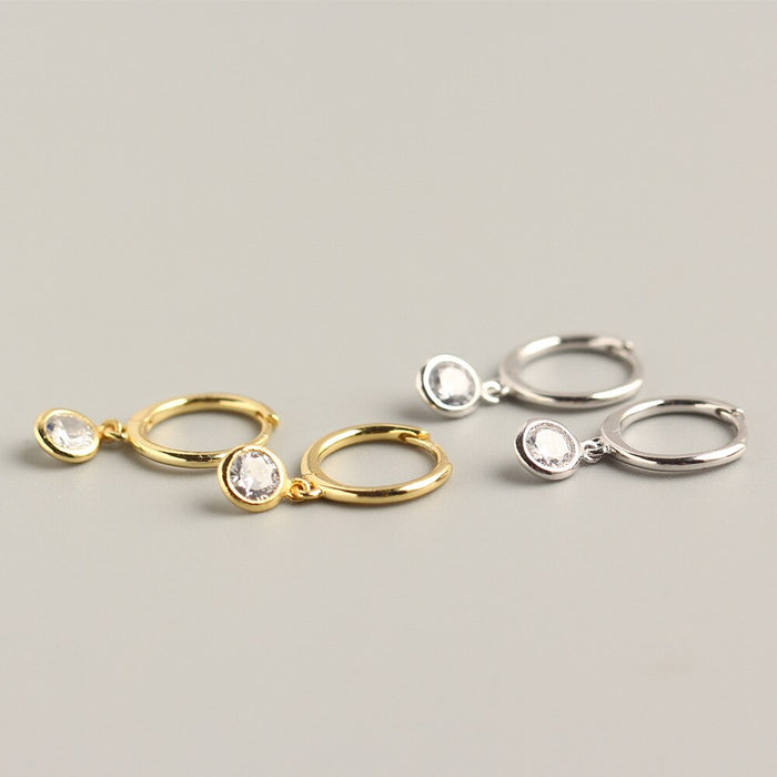 Orecchini Minimal Drop Argento