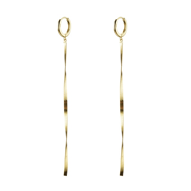 Gold Snake Chain Earrings 