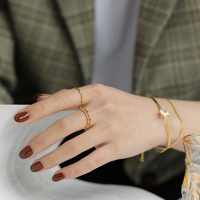 Gold Irregular Ring 