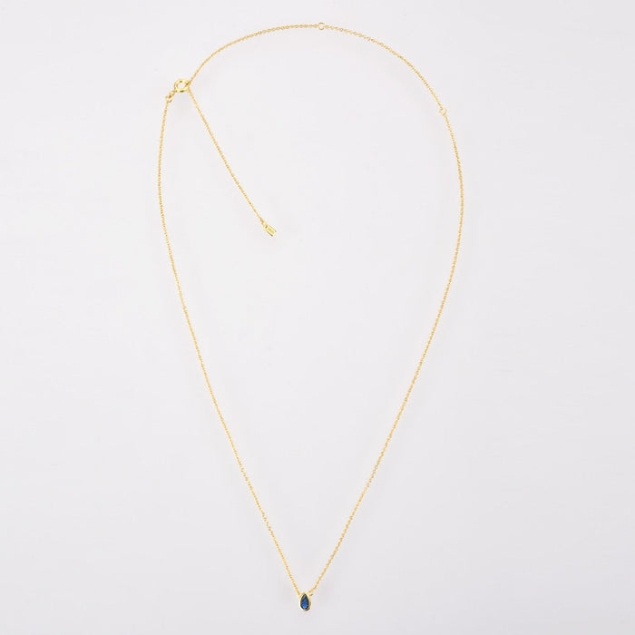 White Teardrop Necklace 