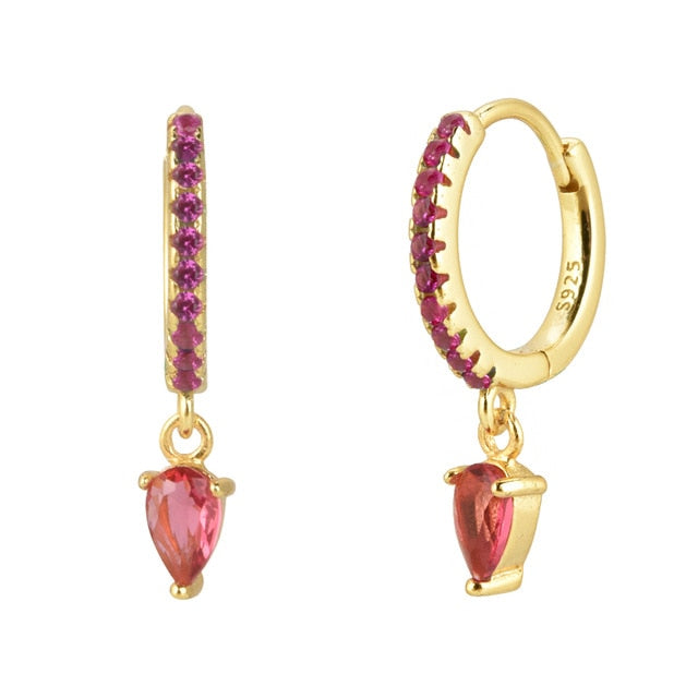 Aros Pink Drop Oro