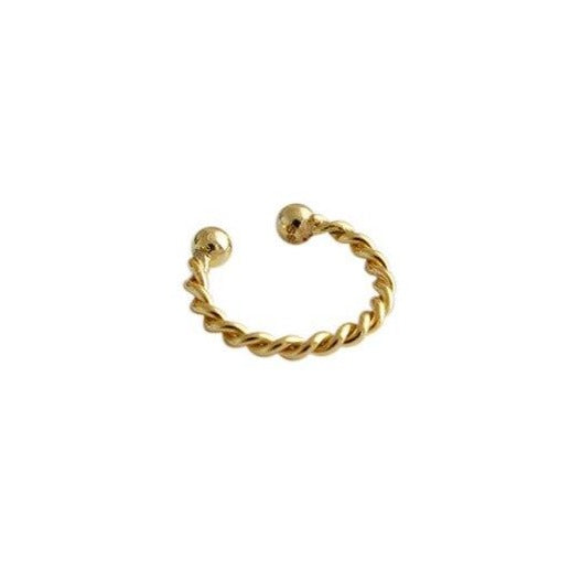 Ear Cuff Curly Gold 