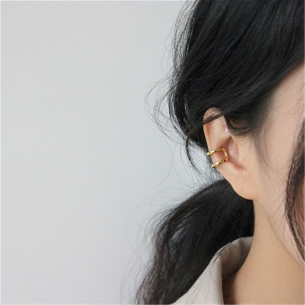 Ear Cuff Double Gold 