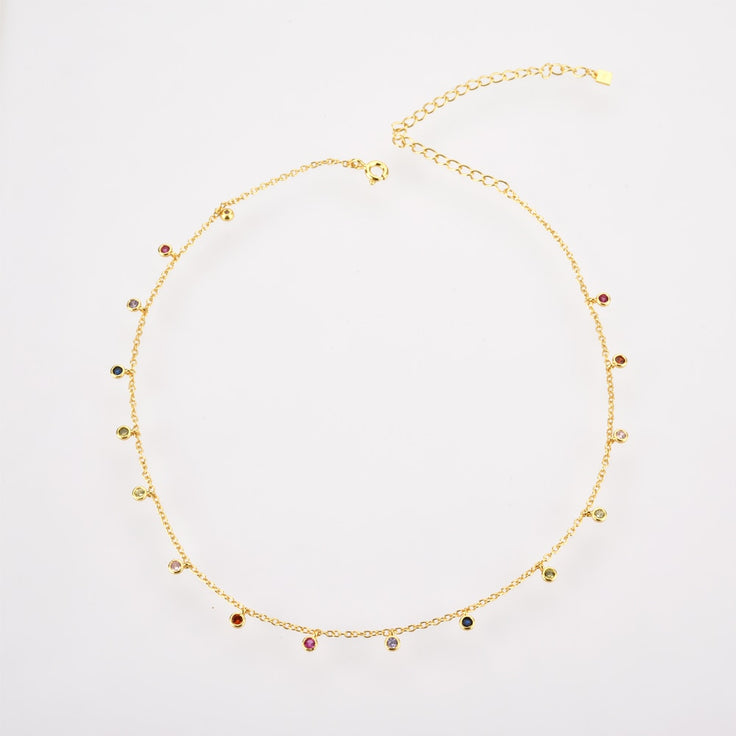 Rainbow Gold Necklace 