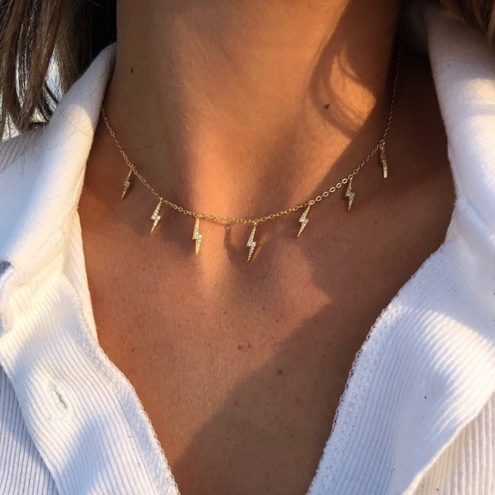 Choker Rayitos Oro