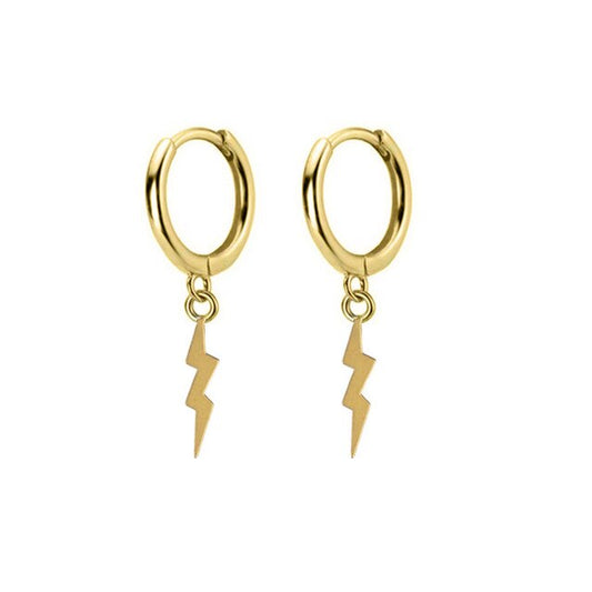 Thunder Gold Hoops 