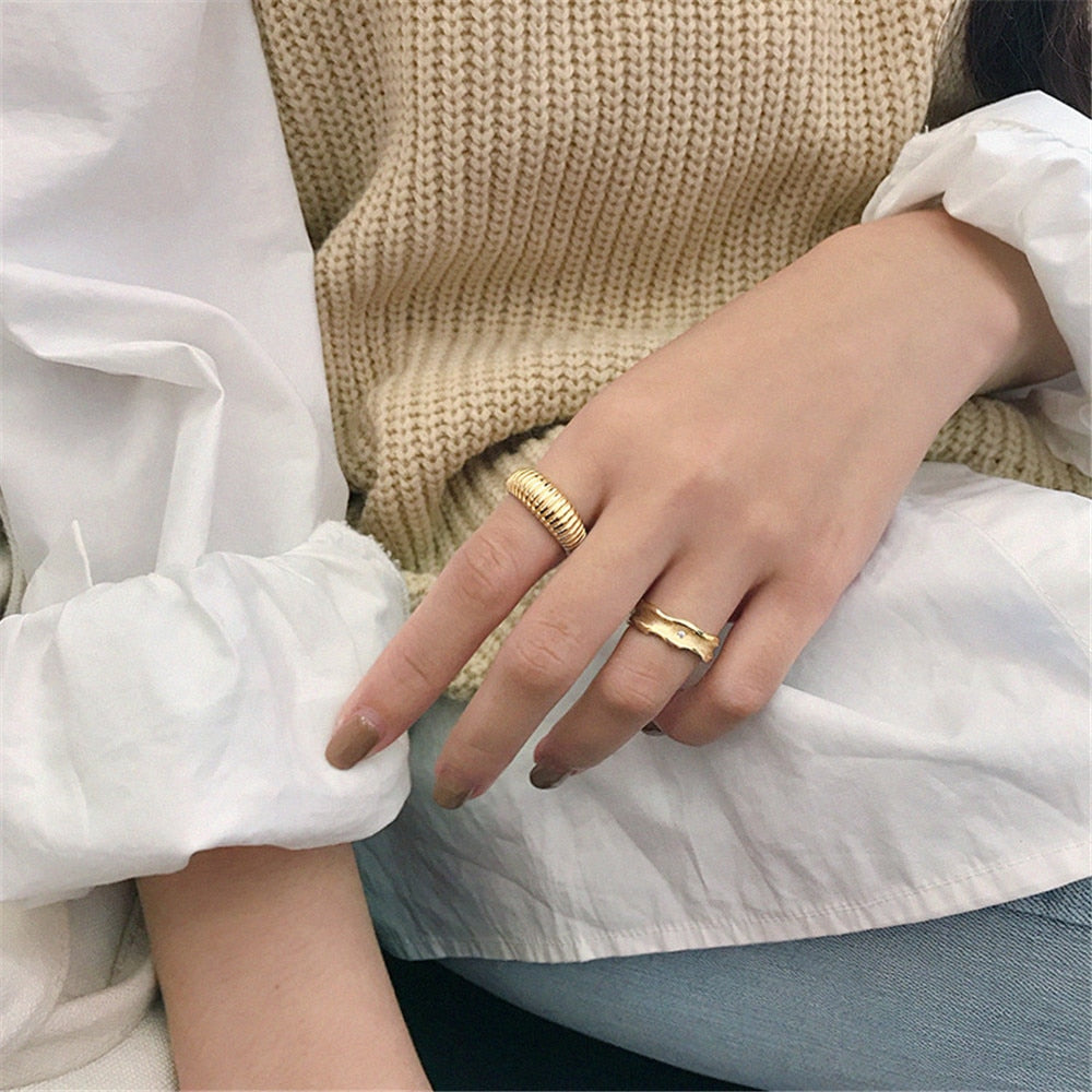 Gold Moira Ring 