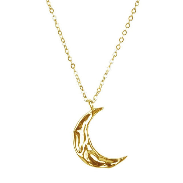 Gold Moony Necklace 