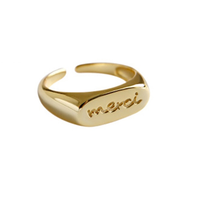 Merci Gold Ring 